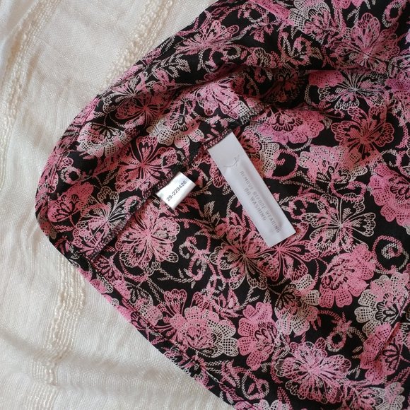 3/$15 LOFT | Spring Pink and Black Blouse - Picture 7 of 7